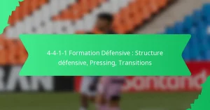 4-4-1-1 Formation Défensive : Structure défensive, Pressing, Transitions